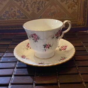 Vintage Princess House Tea Cup and Saucer / Made in England / Fine Bone China